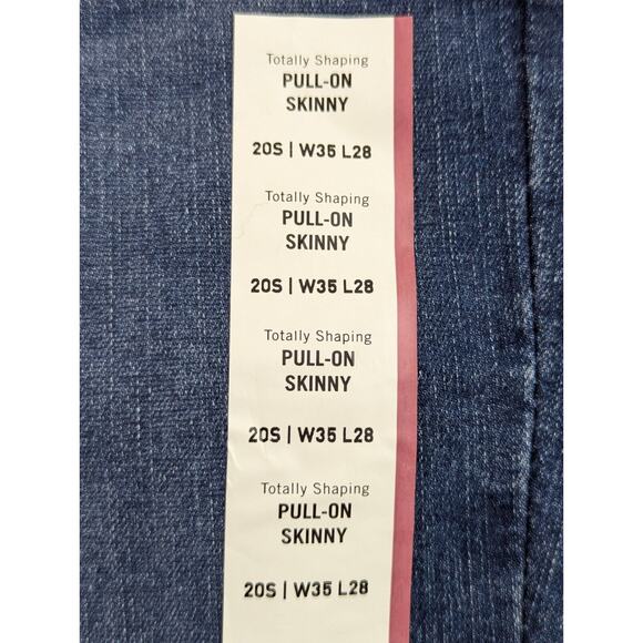 Signature gold by Levi Strauss sz 20s 36/28 Skinny Jeans pull on blue 0651 - Picture 5 of 8